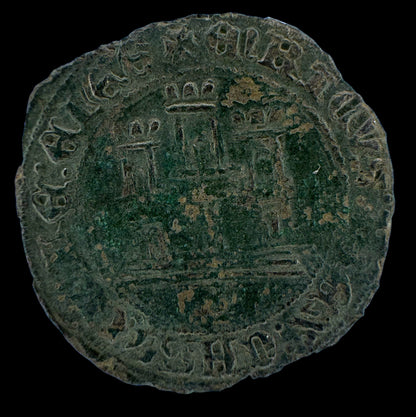 Enrique IV. (1454-1474). Maravedí. Burgos. 2,07 g. F.