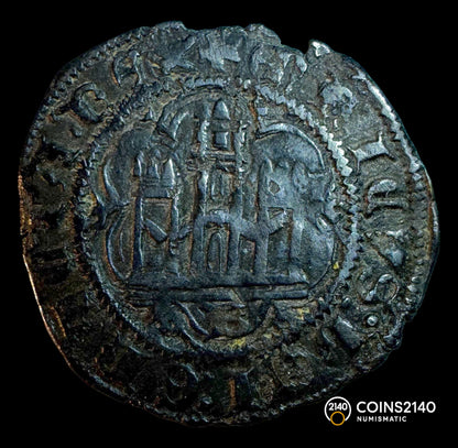 Enrique III (1390-1406). Blanca. Burgos. 1,37g VF.