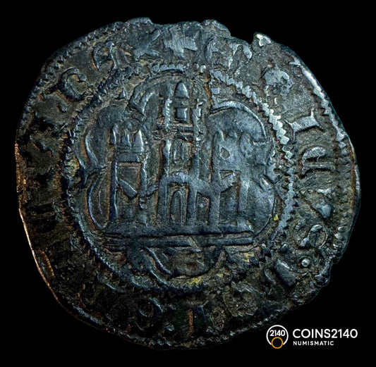 Enrique III (1390-1406). Blanca. Burgos. 1,37g VF.