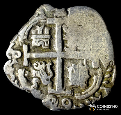 Carlos II (1665-1700). 1 real. 1689. Potosí. VR. (AC-282). Ag. 2,17g.
