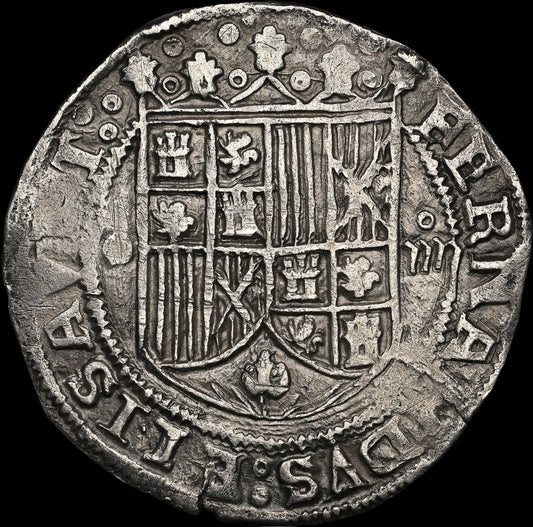 Reyes Católicos (1474-1504). 4 reales. Burgos. (Cal-535). Ag. 13,60g.