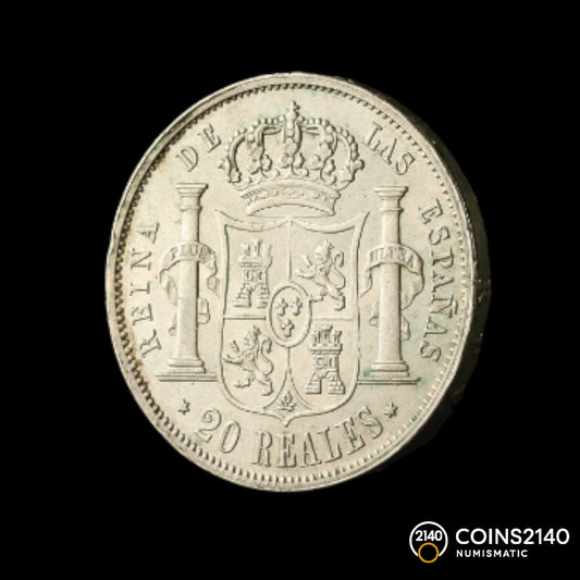 Isabel II (1833-1868). 20 reales. 1850. Madrid. (AC-592). 26,01g.