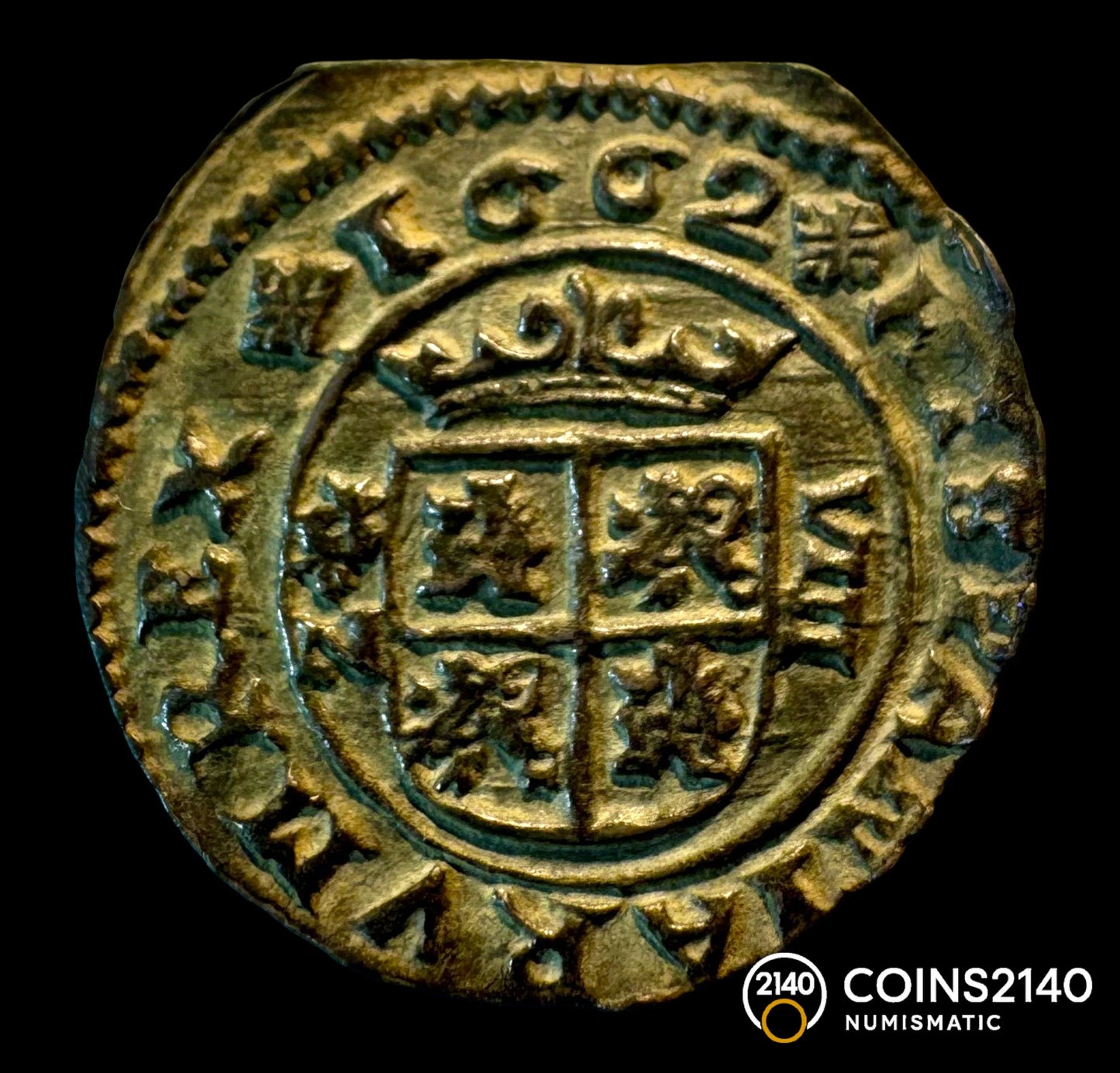 Felipe IV (1621-1665). 8 maravedís. 1662. Granada. N. (AC-341). (Jarabo-Sanahuja-M243). 1,78g.