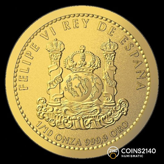 España. FNMT. 1/10 onza. Lince. 2022. 3,11g. Proof Inverso.