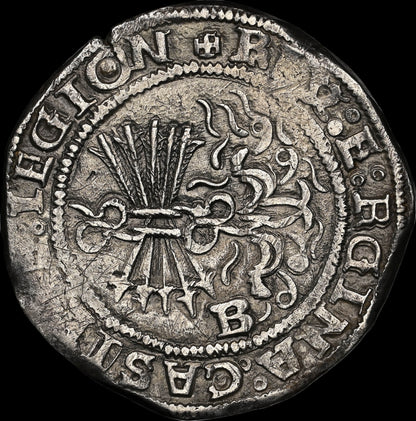 Reyes Católicos (1474-1504). 4 reales. Burgos. (Cal-535). Ag. 13,60g.