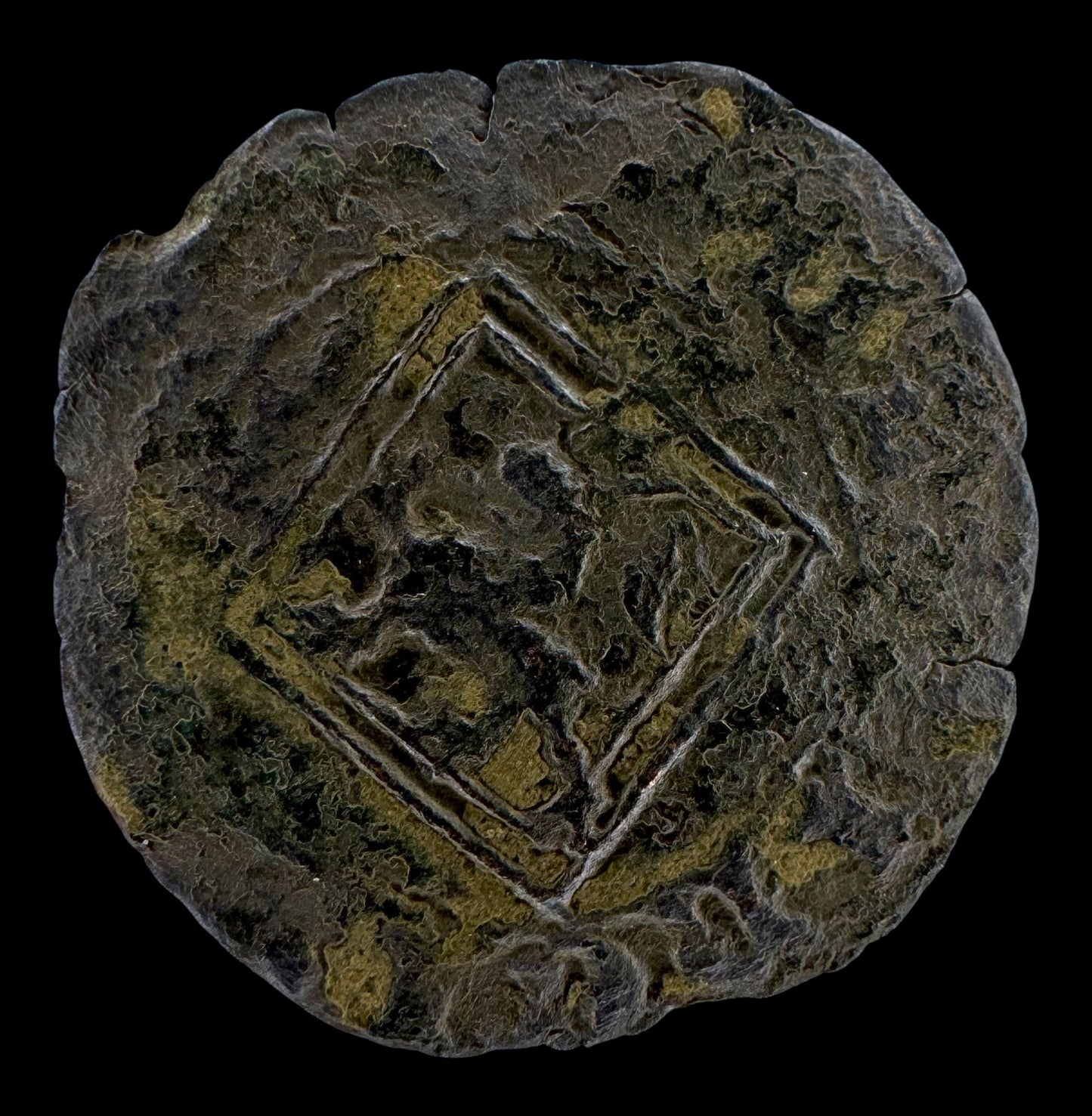 Enrique IV. (1454-1474). Blanca de Rombo. Coruña. 0,85 g. F.