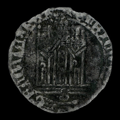 Enrique IV. (1454-1474). 1/2 Cuartillo. Sevilla. 1,42 g. F.