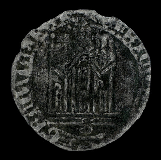 Enrique IV. (1454-1474). 1/2 Cuartillo. Sevilla. 1,42 g. F.