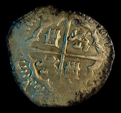 Felipe II (1566-1598). 2 reales. 1591/89. Toledo. Ⓜ. (Cal-NoCita). (Jarabo-Sanahuja-NoCita). Ag. 6,48g. INEDITA?