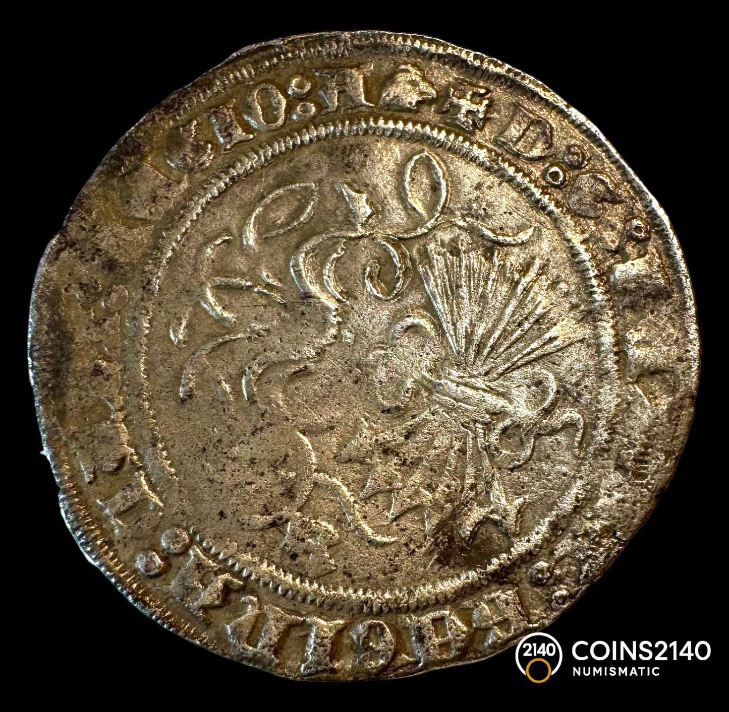 Reyes Católicos (1474-1504). 1 real. Burgos. (AC-303). Ag. 3,24g.
