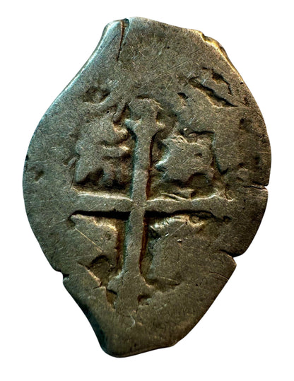 Felipe IV (1621-1665). 1/2 real. 1665/4. México. P. (Cal-573var). Ag. 1,39g.