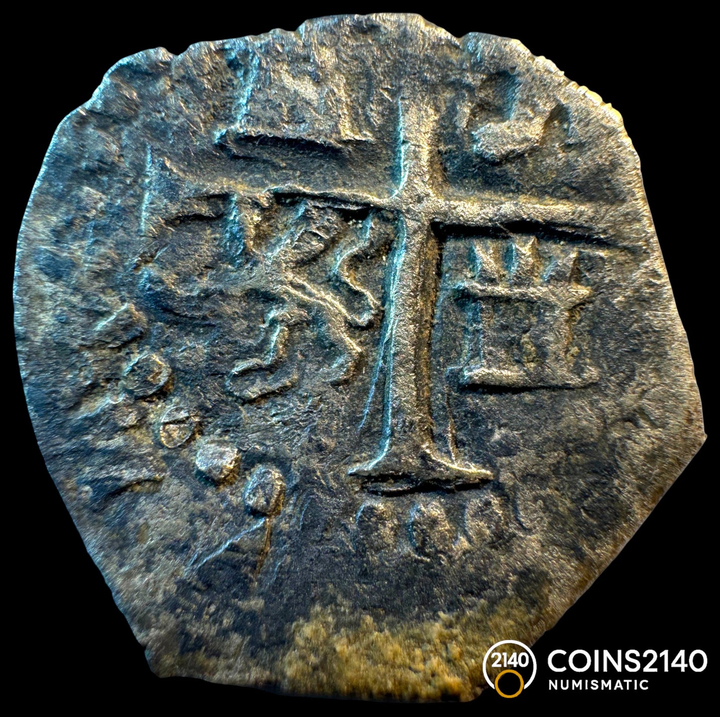 Felipe II (1566-1598). 1/2 real. (1593-1595). Toledo. C. (Cal-172). (Jarabo-Sanahuja-Tipo A964). Ag. 1,60g.