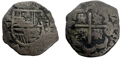 Felipe III (1598-1621). 2 reales. (1612-1616). Sevilla. V. (Cal-Tipo 135). (Jarabo-Sanahuja-Tipo B152). Ag. 4,88g.