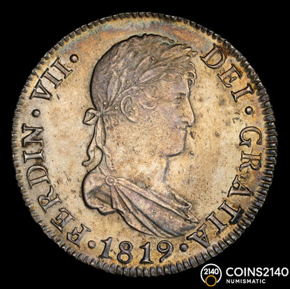 Fernando VII (1808-1833). 4 reales. 1819. Sevilla. CJ. (AC-1126). Ag. 13,52g.