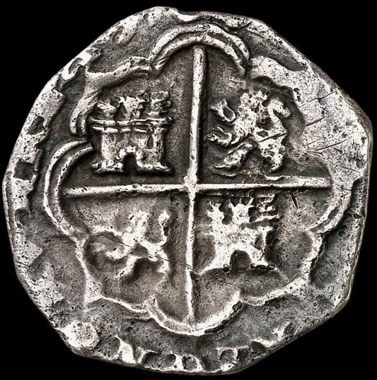 Felipe III (1598-1621). 2 reales. 1598. Segovia. Castillo. (AC-Nocita). (Jarabo-Sanahuja-Nocita). Ag. 6,63g.